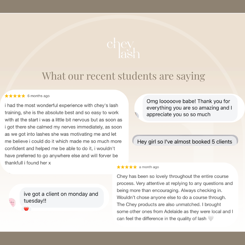 Chey Lash 1:1 In Person Training | Classic, Hybrid & Volume Lash Extensions